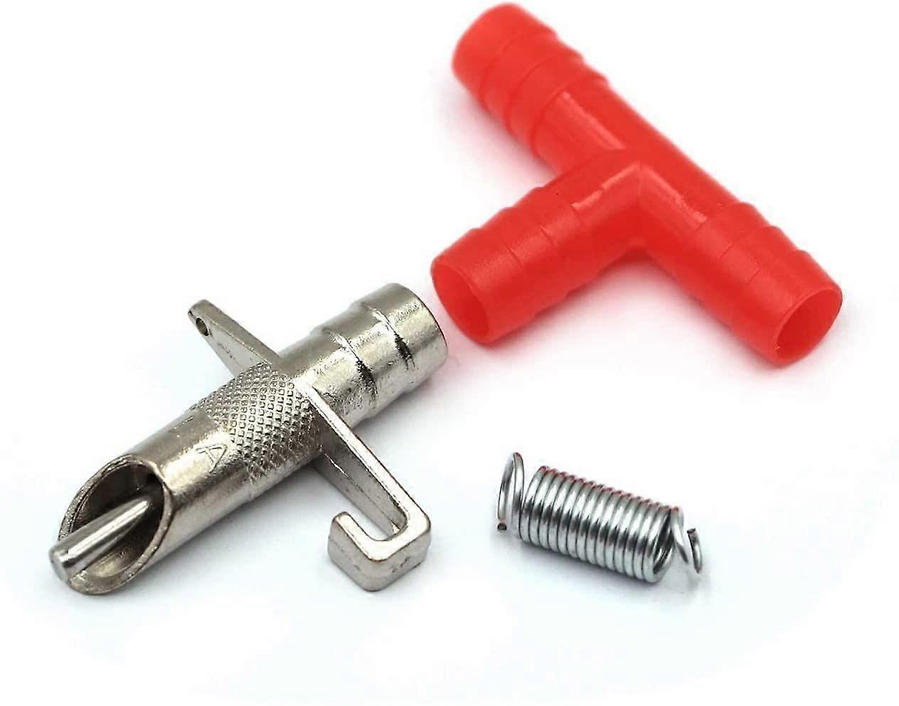Automatic Water Nippler Drinker Feeders For Rabbit Guinea Pig Ferret(10sets, Red Silver)