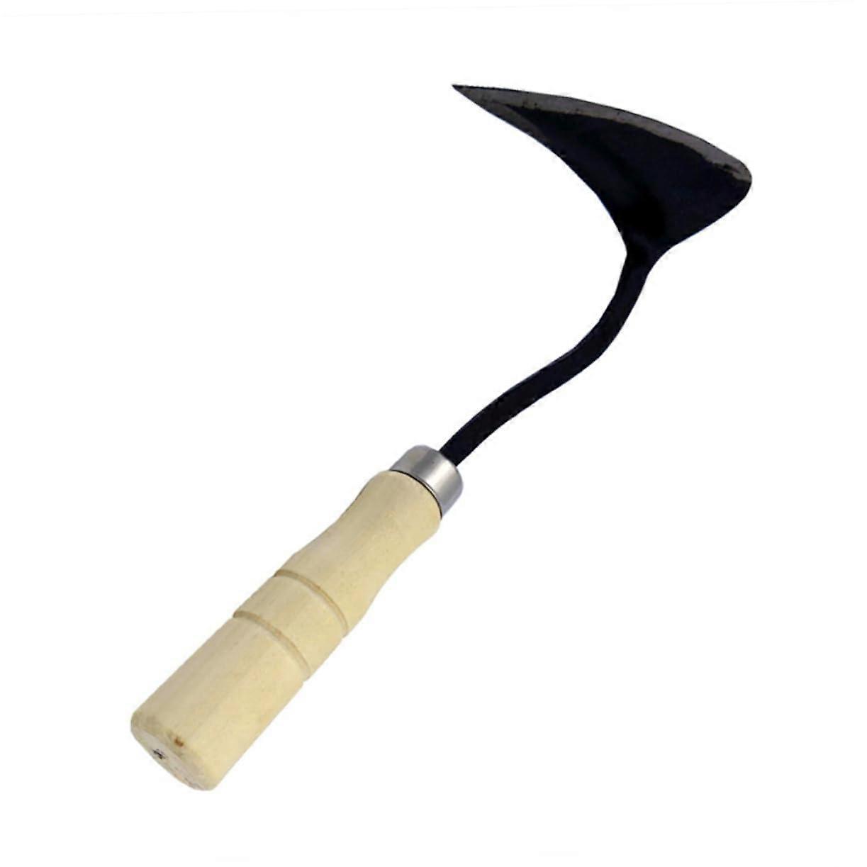Triangle Weeding Hoe Garden Hoes for Weeding Wood Handle Ergonomic Design for Easy Use