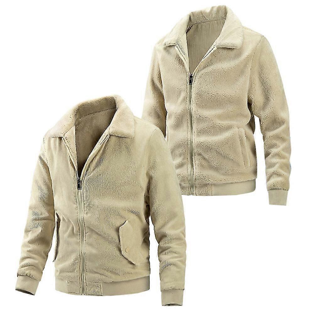 Herren Fleece Reversible Nützlichkeit Baseballjacke