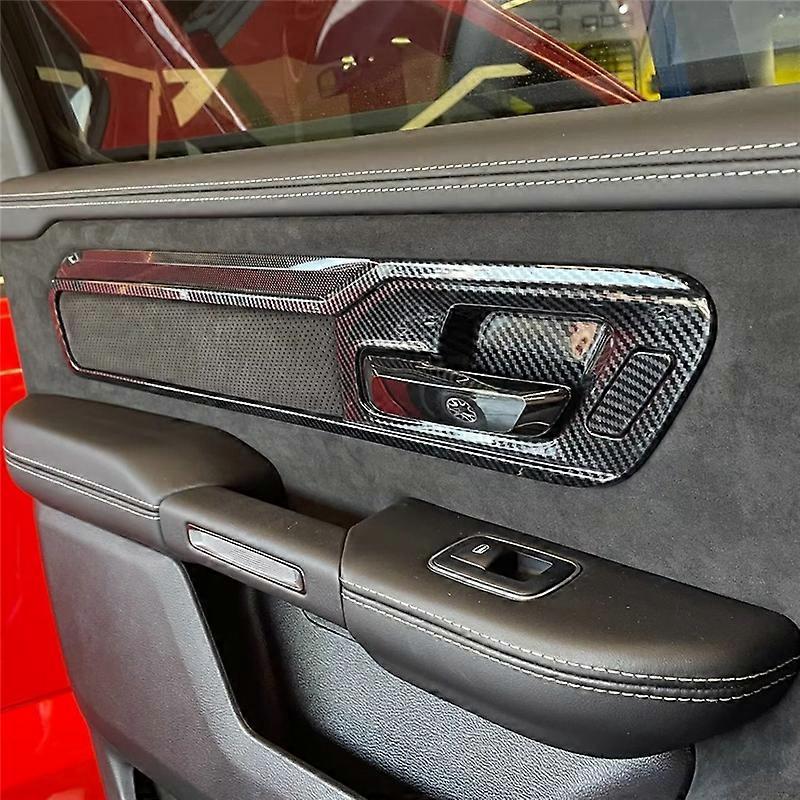 1Set Inner Door Handle Panel Frame Cover Trims for RAM 1500 23-