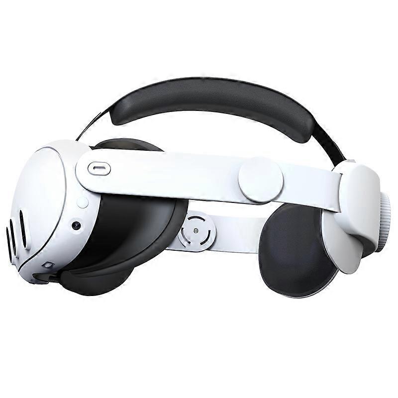 Adjustable Head Strap Reduce Pressure VR Replacement Head Strap for Meta Quest 3（White）