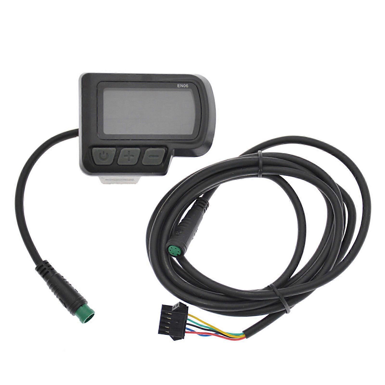 1 Set Intelligent LCD Instrument Panel EN06 Electric Bike LCD Screen with ABS Casing Enjoy Stable Performances