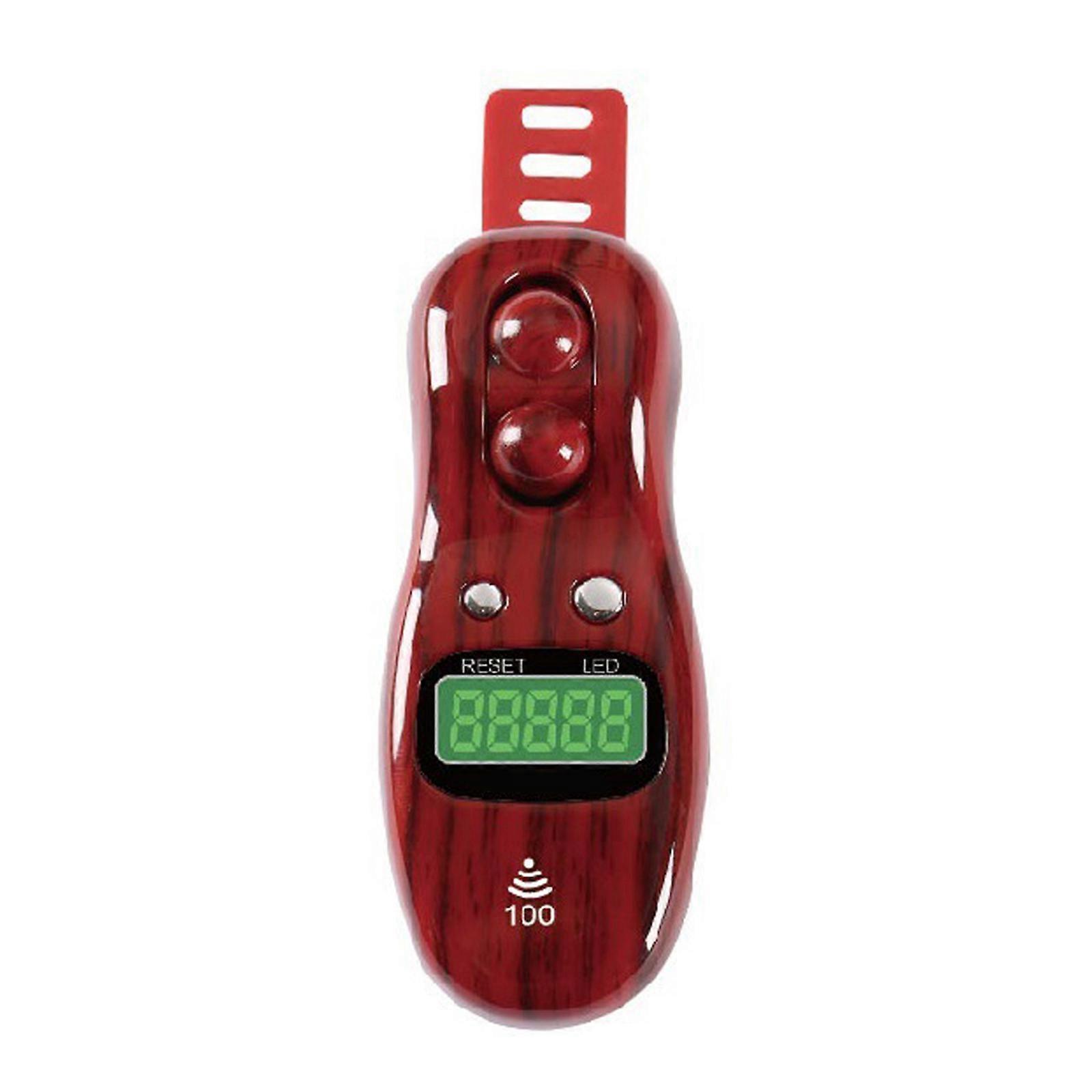 Electronic Tally Counter with LED Display Screen & Beep Sound Church Prayer Digital Tasbih Beaded Finger Tool 3003s Red