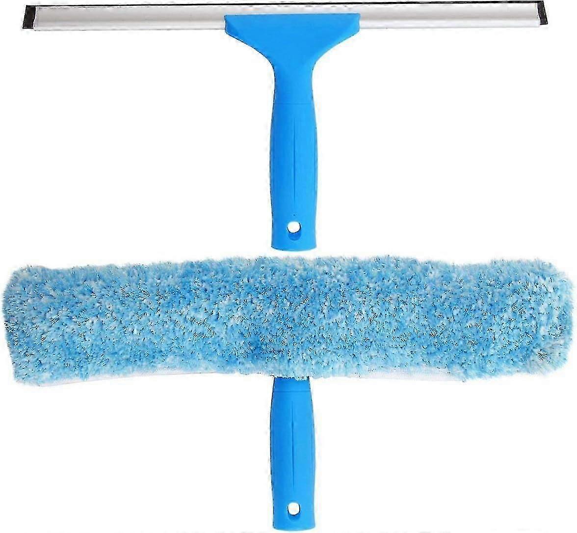 Professional Window Squeegee With Microfiber Brush, Width 30 Cm