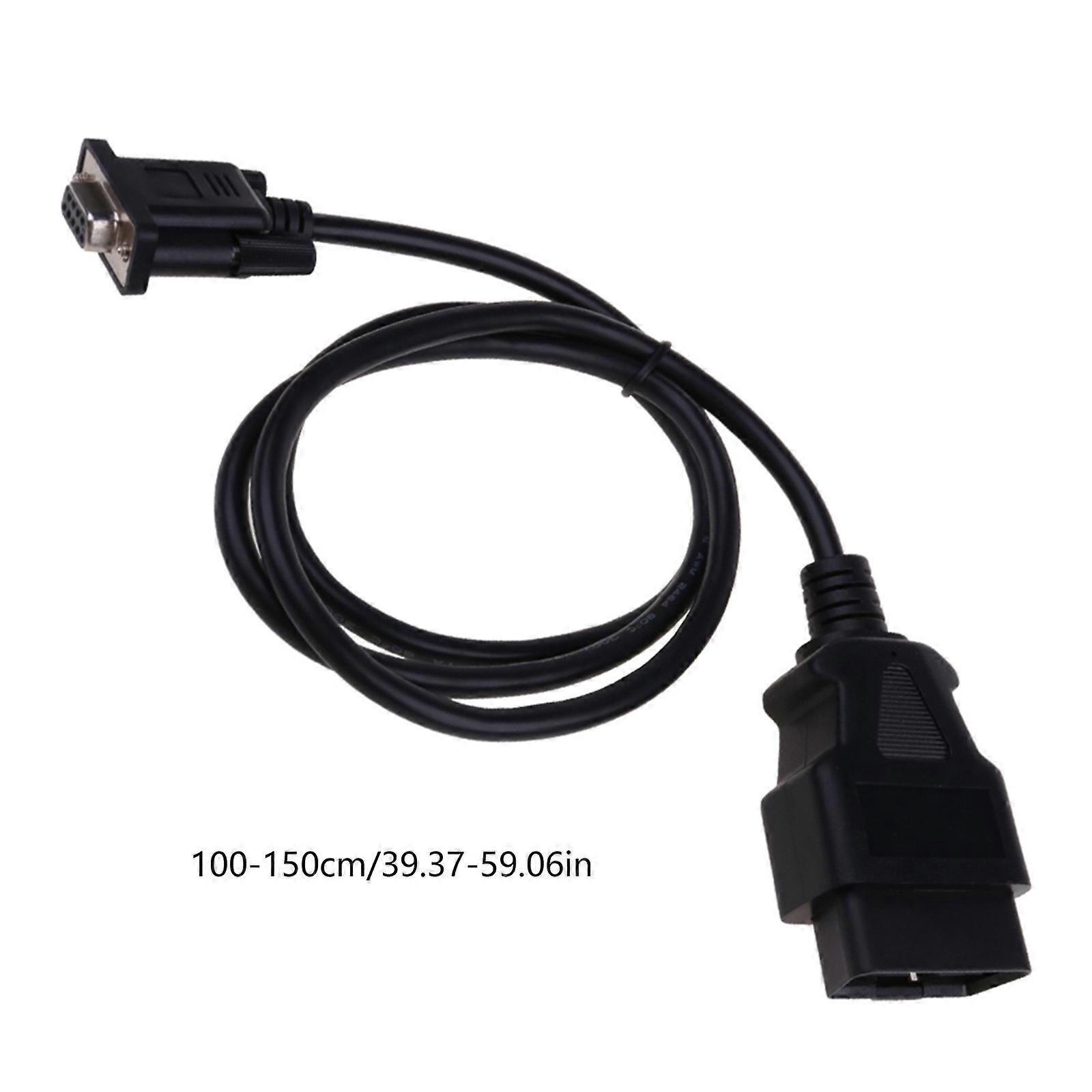 Καθολική OBD2 16Pin στην αυτόματη διαγνωστική διεπαφή αυτοκινήτων καλωδίων προσαρμοστών DB9 RS232