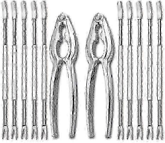 12-Piece Seafood Tools Set with Lobster Crackers and Forks