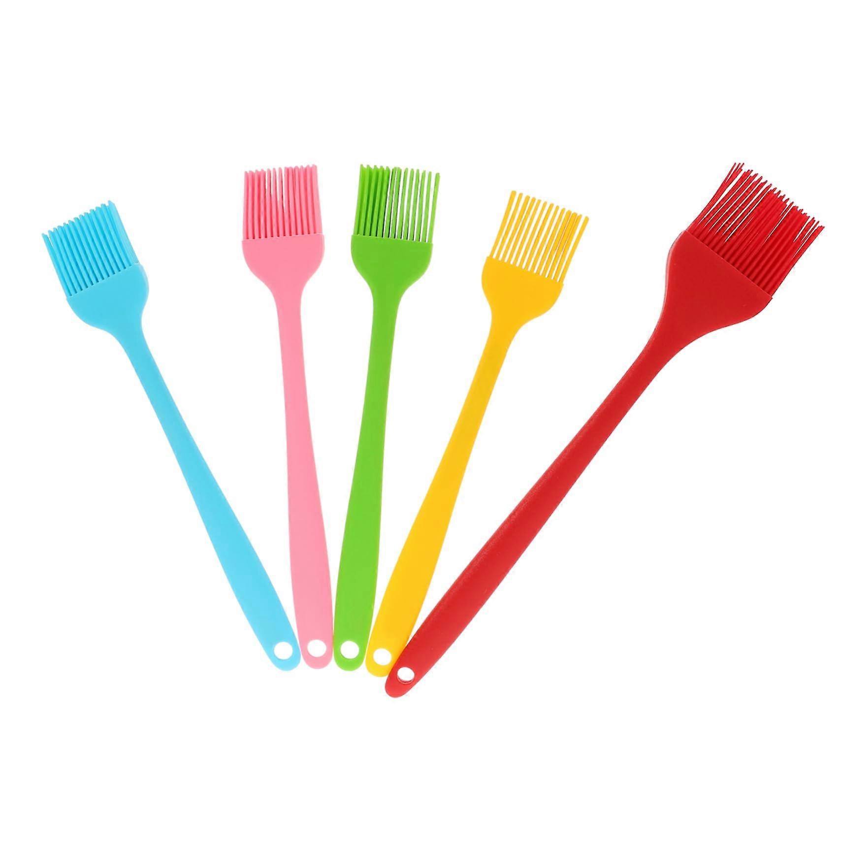 Brush set – 5piece silicone brushes – nonstick and coating dishwasher – ideal for cooking and baking
