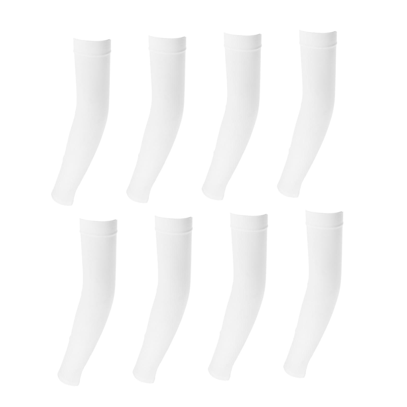4 Pairs UV Protection Arm Sleeves for Adults, Breathable Silk Style, Ideal for Summer Activities and Cycling Comfort