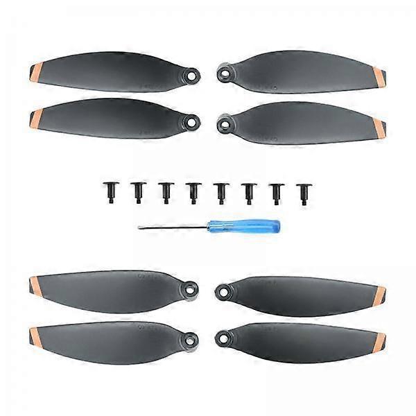 6xMini Propellers Lightweight Quick Release for 4726F Quadcopter DIY Accessory orange edge