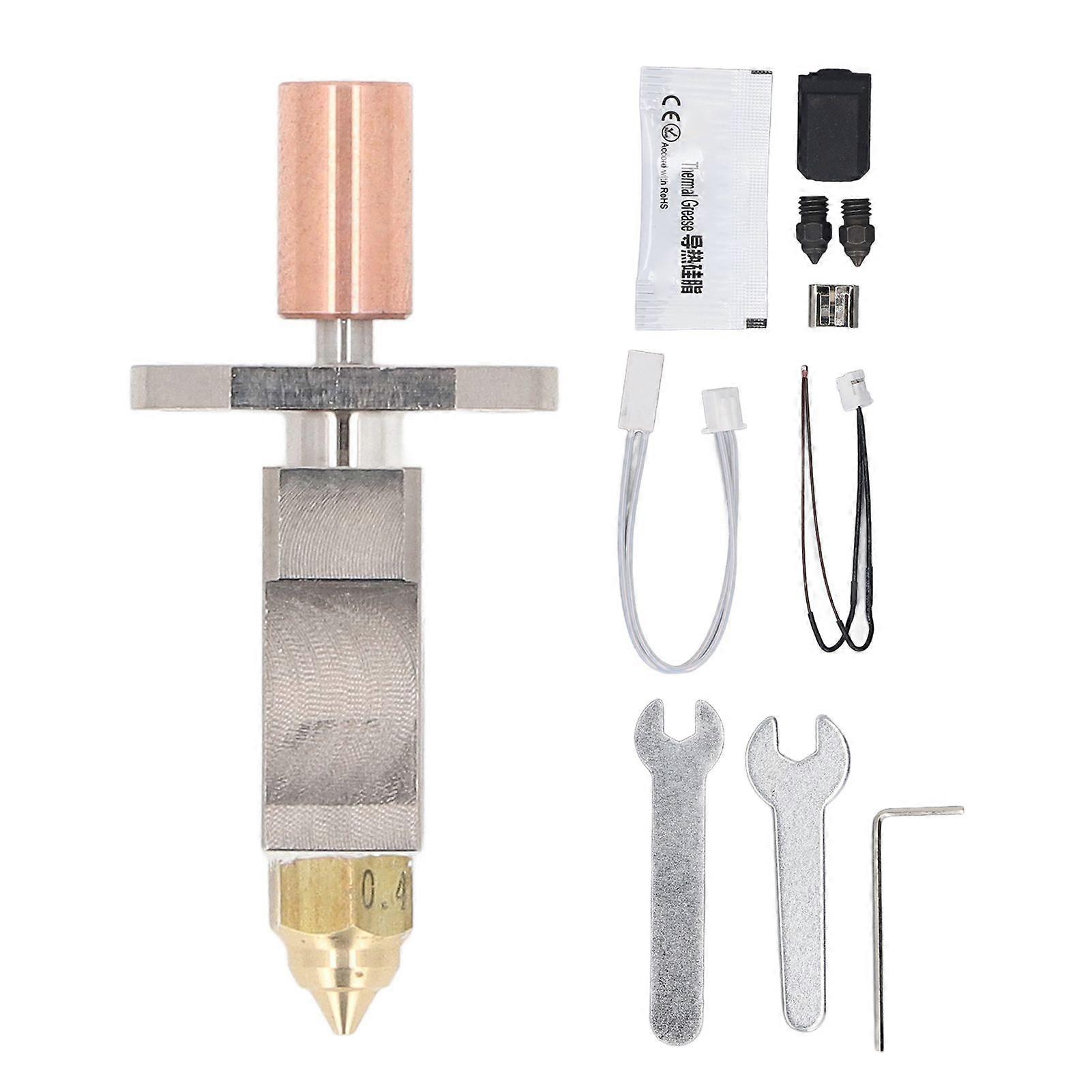 高品質 K1/K1Max セラミックホットエンド高流量ノズル押出キット 2 個付き