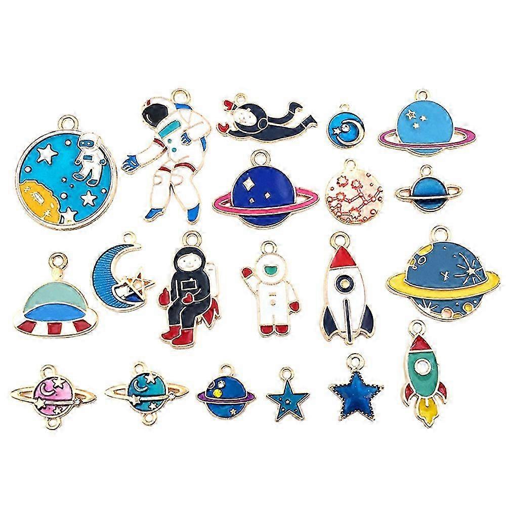 20 Pcs Bangle Charms Jewelry Crafting Charms Bulk Charms Craft Charms Rocket Spaceship Charms