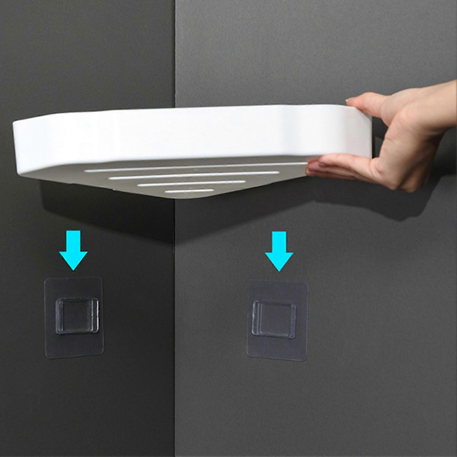 Corner Storage Shelf Plastic Multifunctional Large Capacity Simple Shower Organizer for Bathroom 