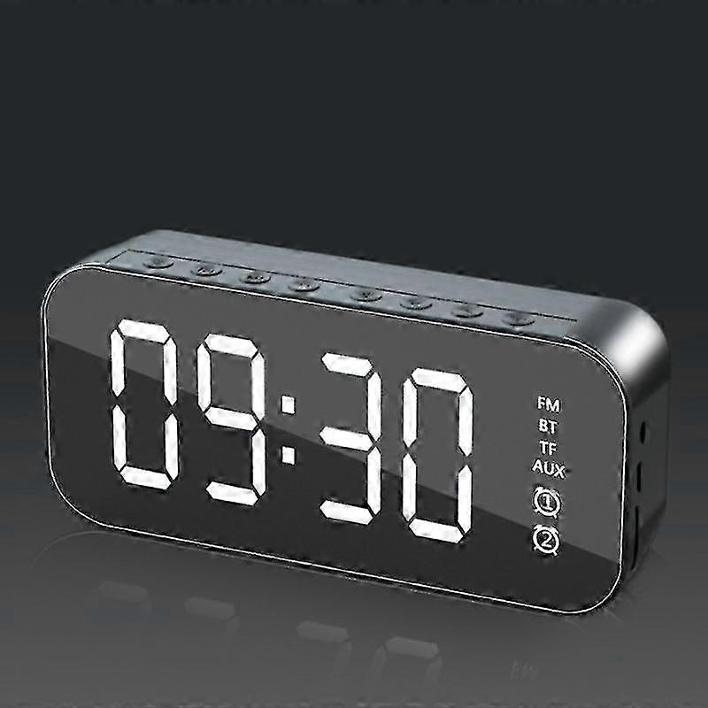 Versatile Stereo Bluetooth Speaker with Alarm Clock, Time Display, and FM Radio Suitable for Home and Office Use