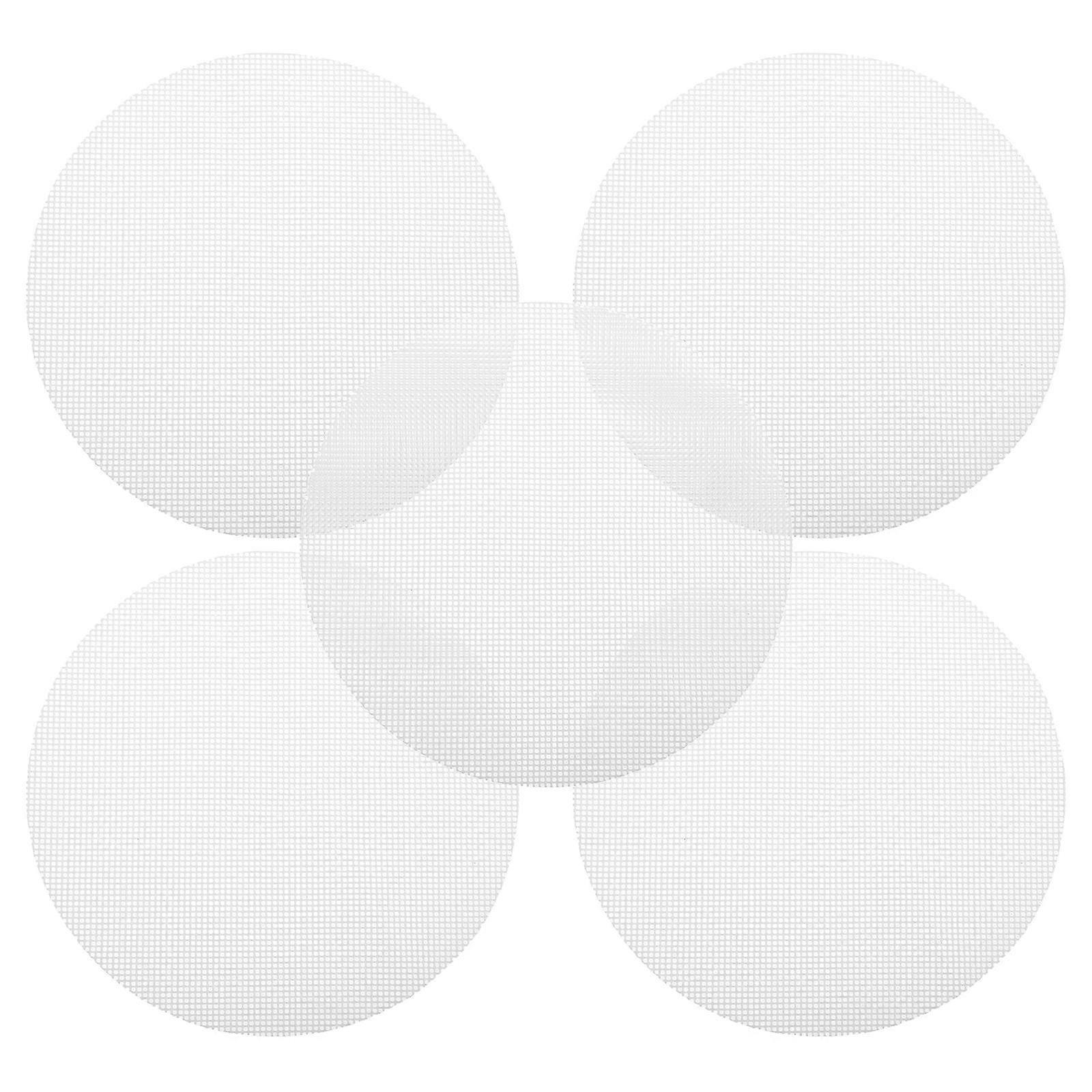 5pcs Round Silicone Steamer Mesh, Non Stick Reusable Baking Mat for Dumplings, Steamed Buns, and Dim Sum, High Heat Resistant, Easy Clean