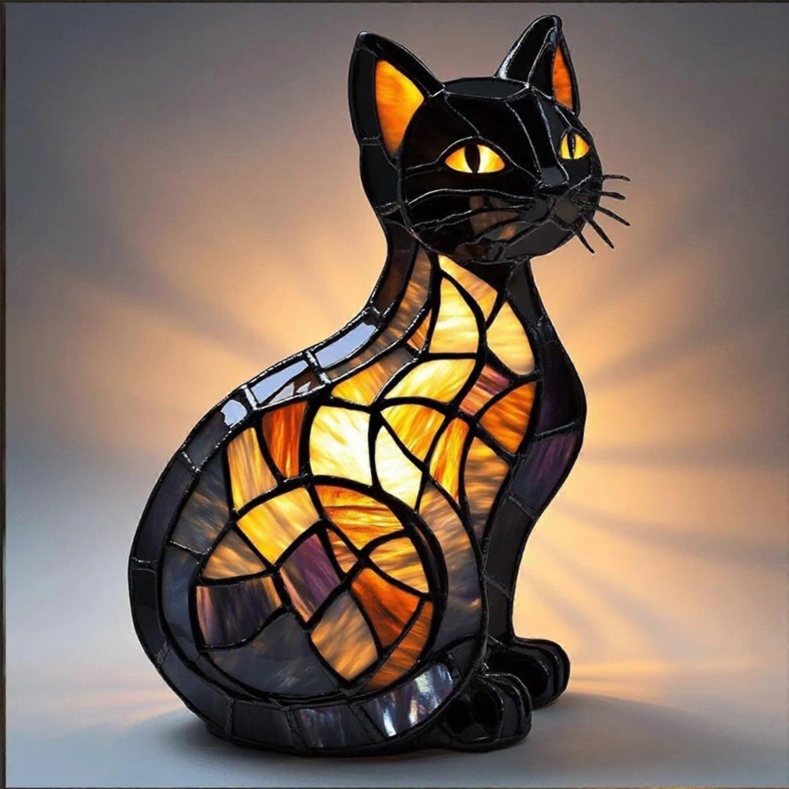 Leuchtkatze Cat Lamp, Original Glow Cat Light with Warm Ambient Light, Home Decor for Cat and Dog Lovers