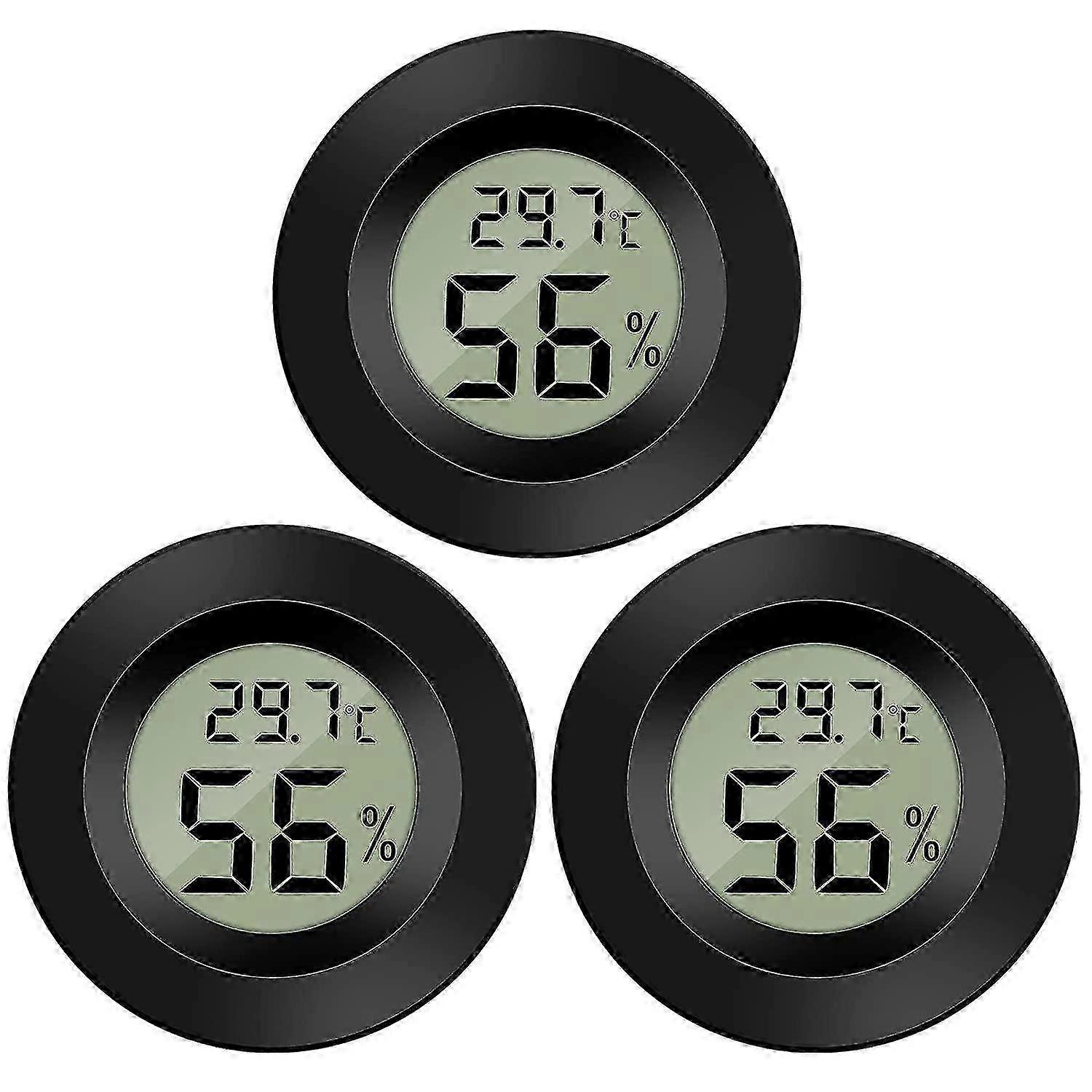 3-pack hygrometer termometer för inomhusbruk