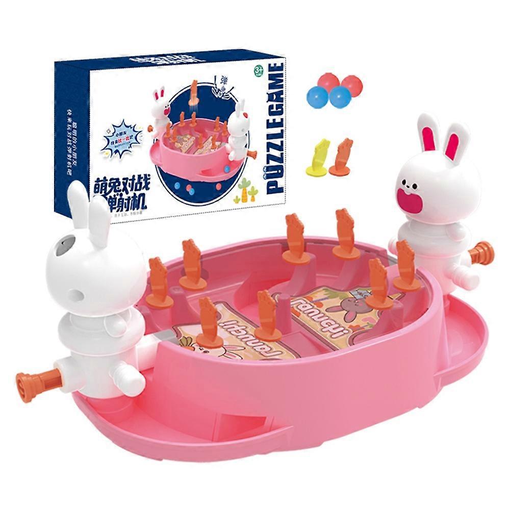 Children Catapult Marble Toy Double Player Parent-Child Combat Table Game