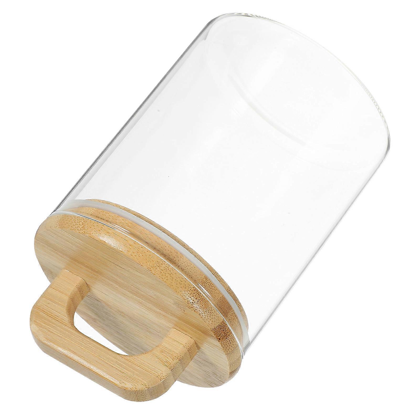 Clear Glass Container for Coffee Beans, Strong Build with Lid