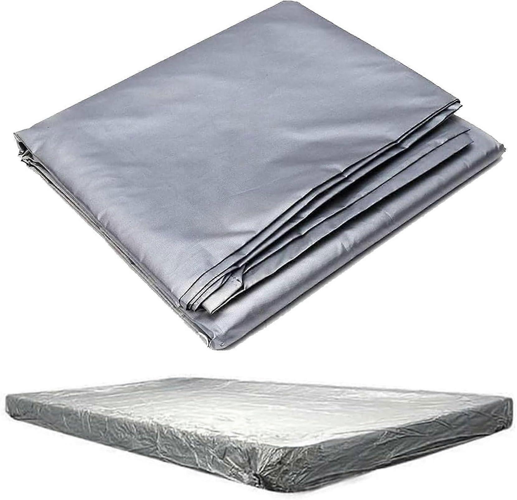 Snooker Billard Pool Table Maintenance Silver Color PVC Cloth Cover Tool Silver 8ft
