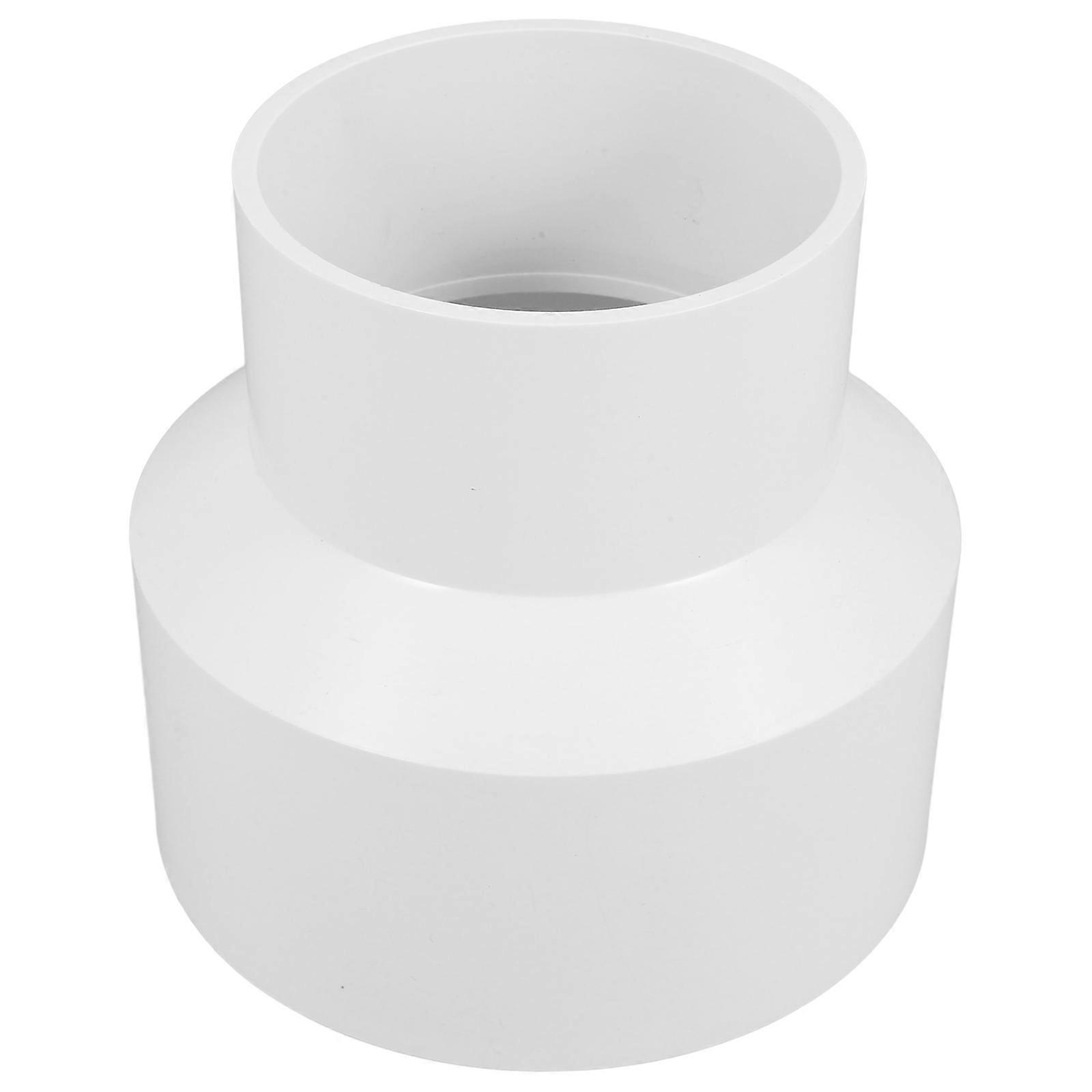 Pvc Pipe Connector Water Adapter For Home Plumbing Cylindrical White 1Set