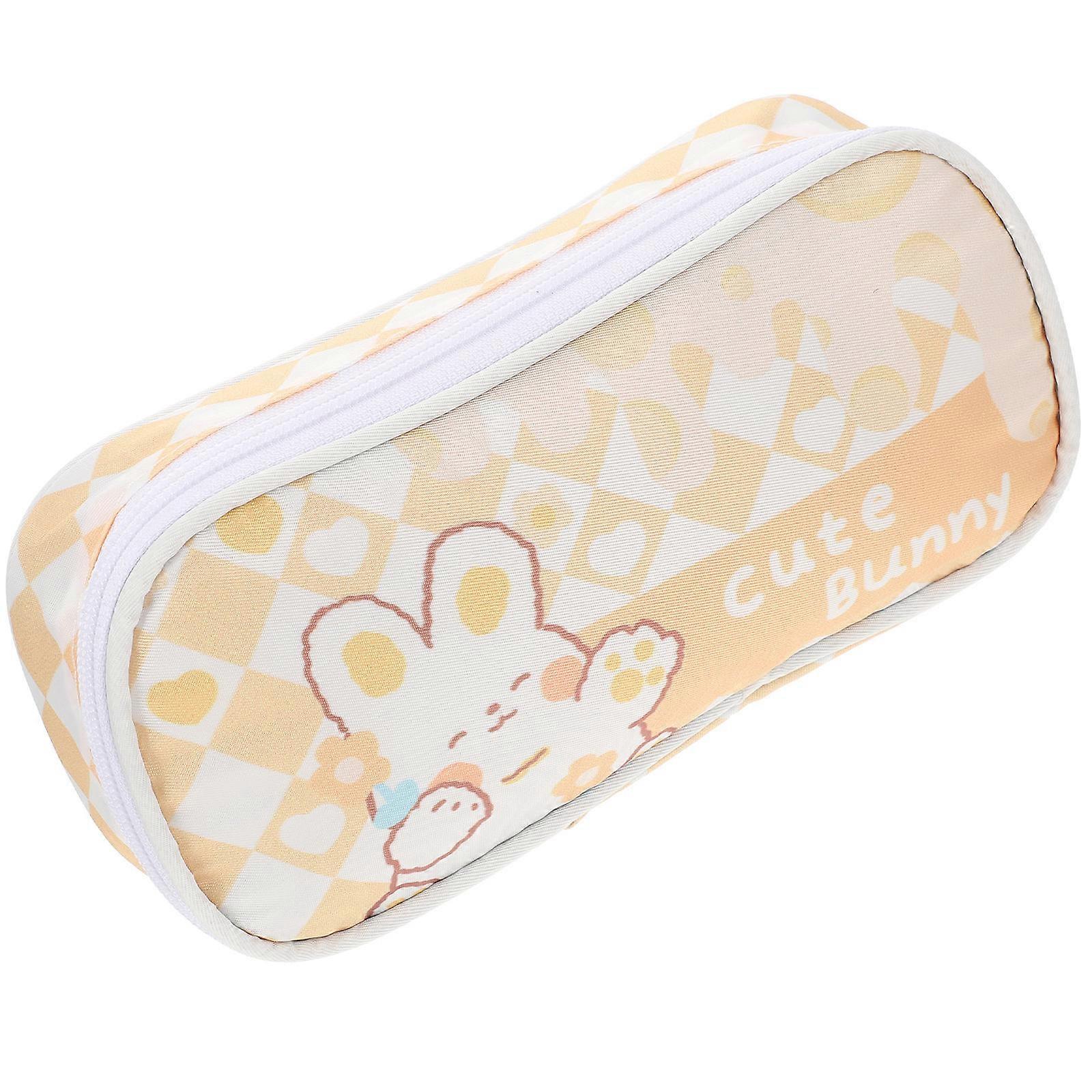 Students Pen Bag Large Stationery Bag Travel Items Daily Use Polyester Organization 1Set