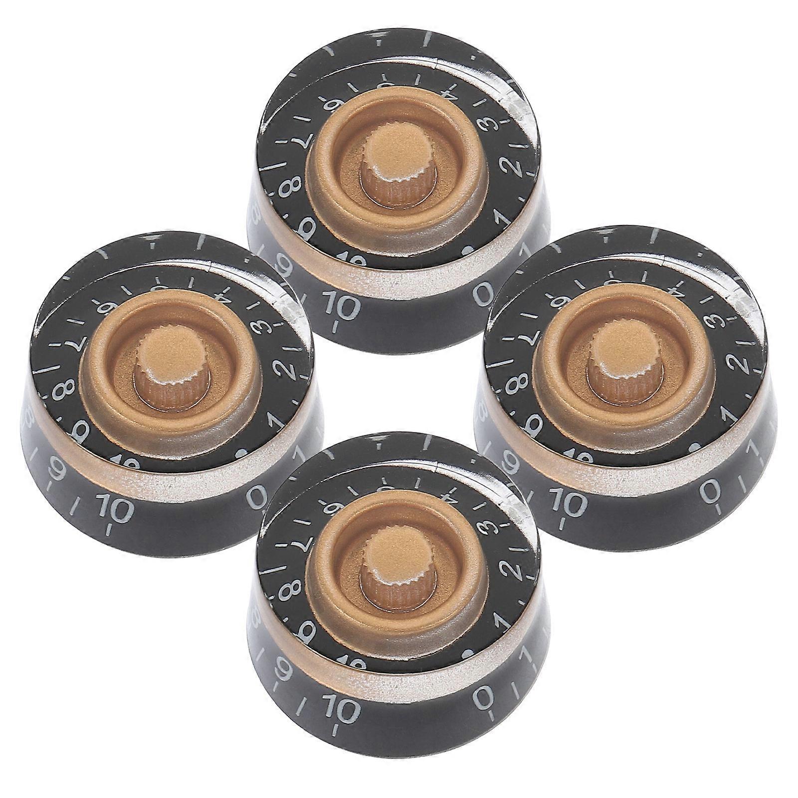 Electric Guitar Accessory Acrylic Knob Characteristic Design 4Pcs