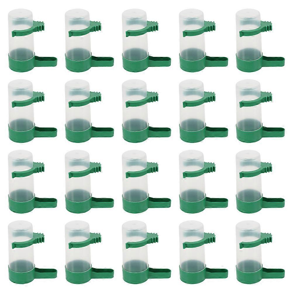 Automatic Bird Water Dispenser Bird Feeder Waterer For Parrots Compact Design Spillproof 20Pcs