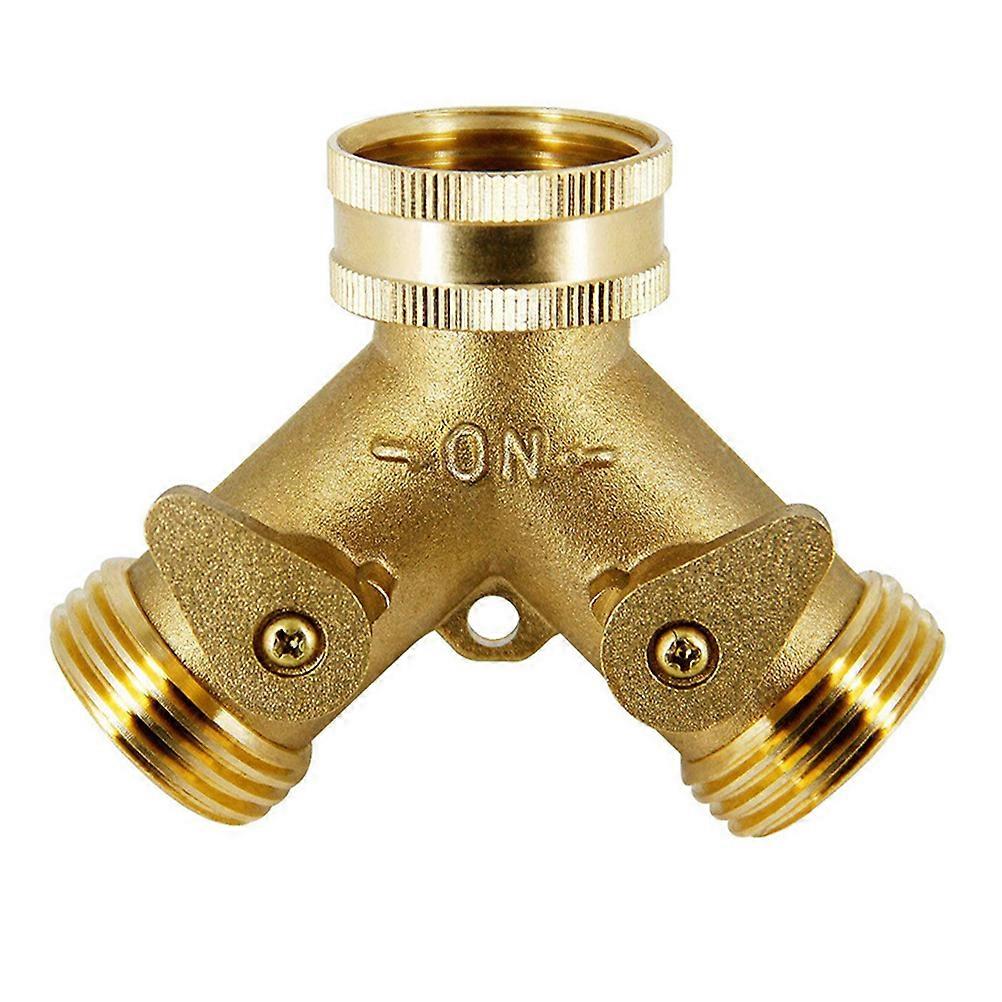 Hose Connector 1PC Ball 3/4 Inch Garden Hose Barb 3-Way Design Outdoor Watering Zinc Alloy Y Shape Use 1Pack