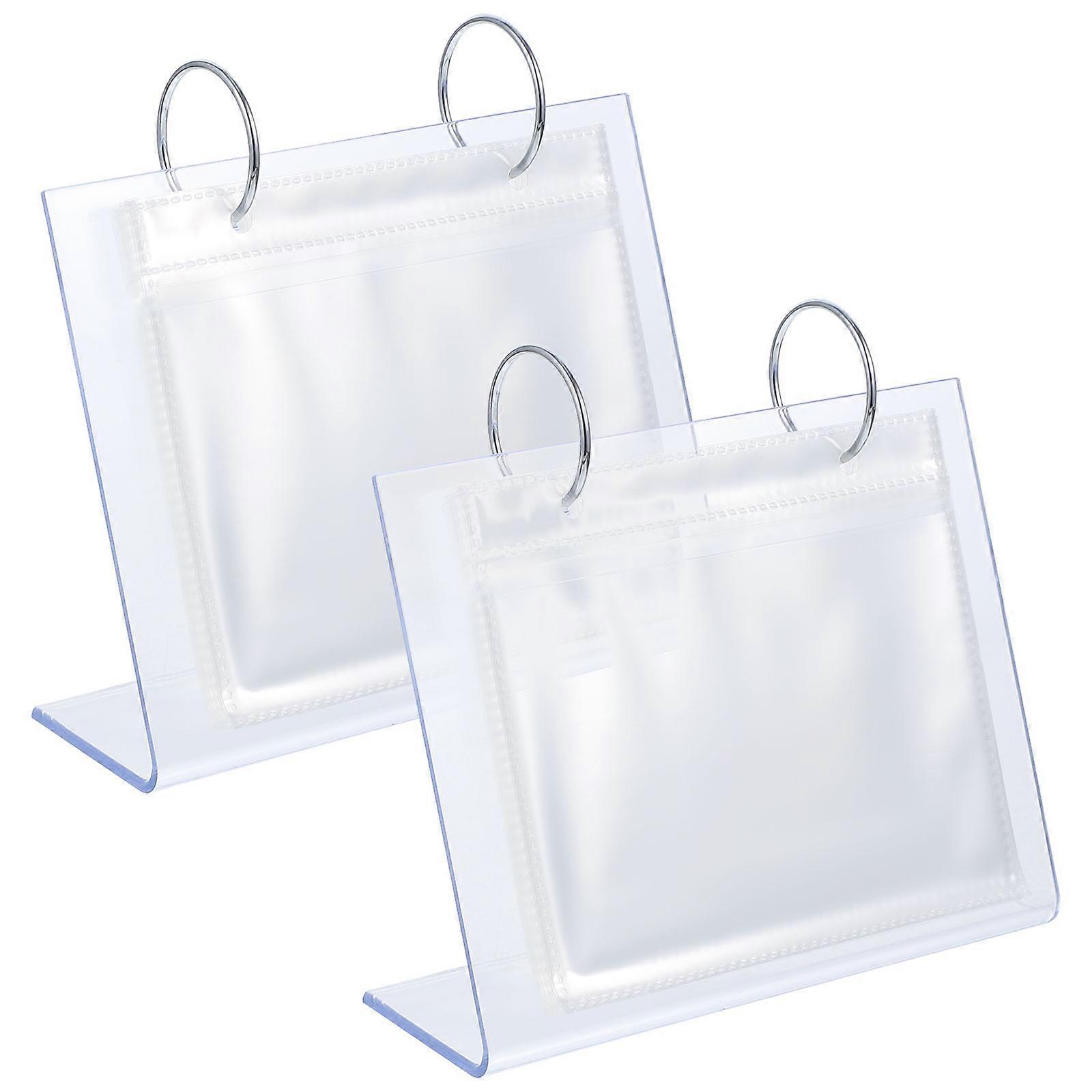 Acrylic Photo Album for Storage 2Pcs Desktop Photo Display Frame Holder
