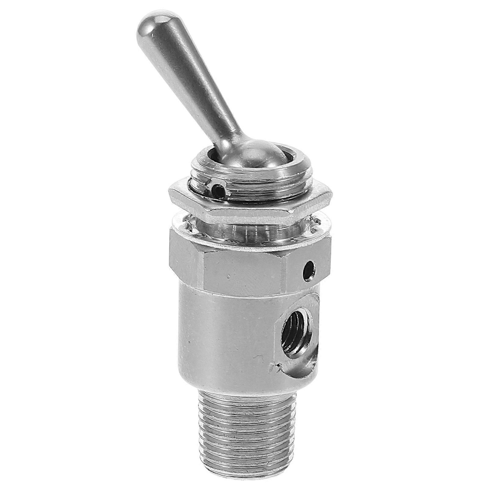 Air Pneumatic Switch Pneumatic System Silver 4.50X2.50X1.50CM 1Pack