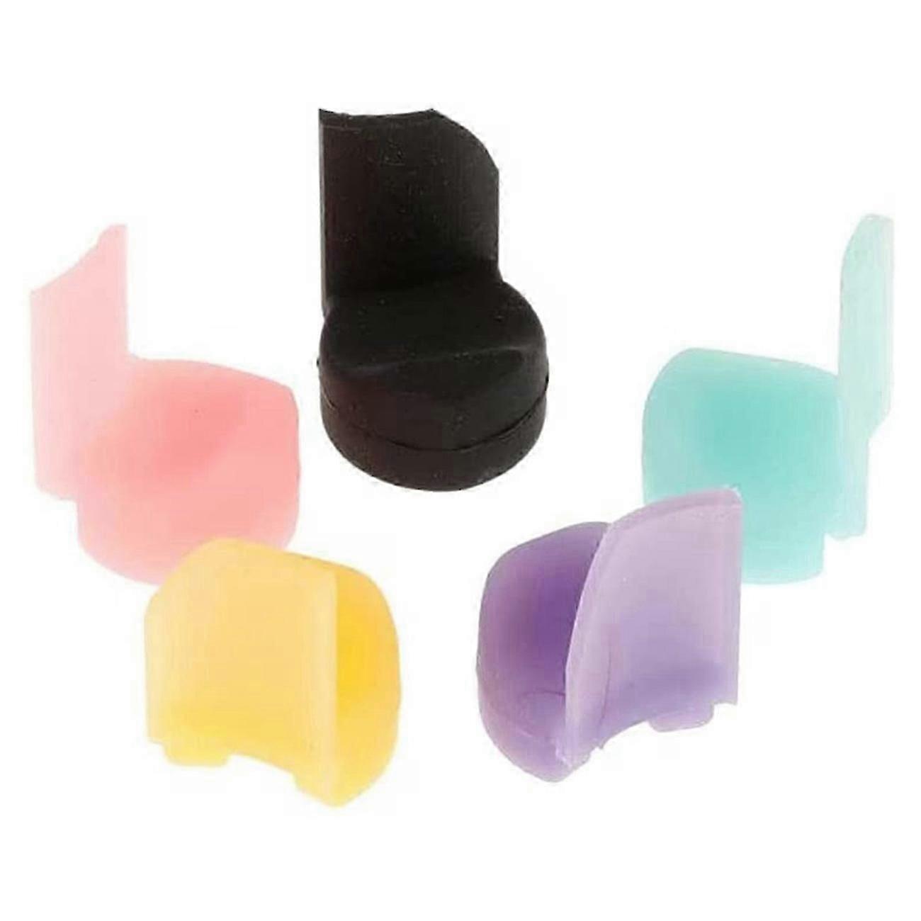 Pack of 5 Soft Silicone Clarinet Thumb Rest Cushion Thumb Protector for Woodwind Instrument 5 Color