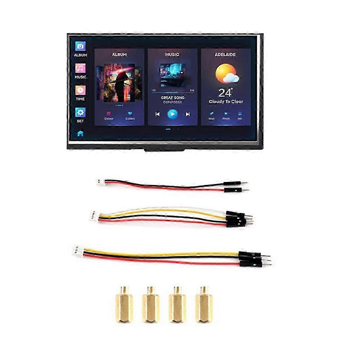 ESP32-S3 7 Inch LCD Development Board, ESP32 with Display, 800x480, 240MHz Frequency, Supports WiFi