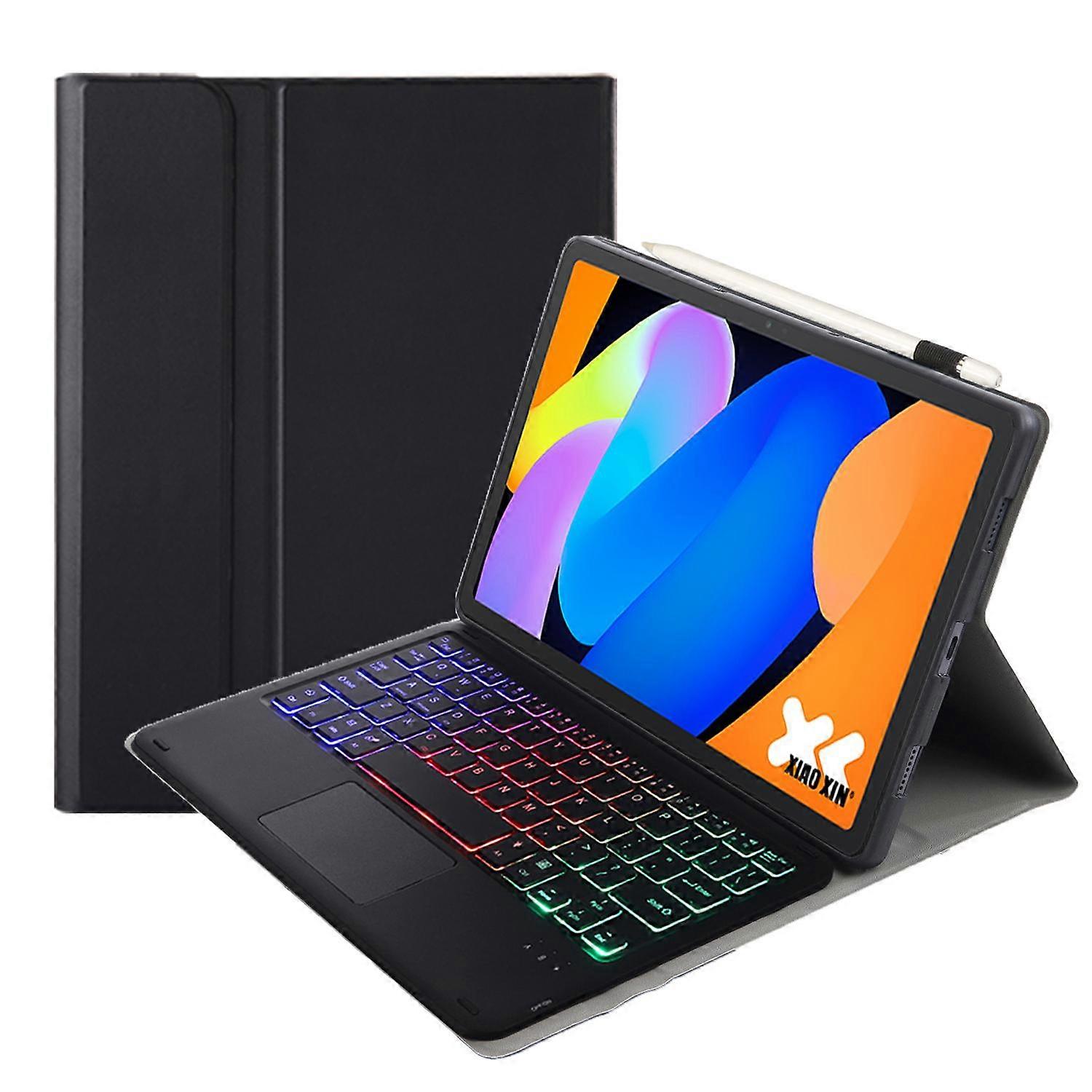 AM31-AS Ultra-thin Detachable Backlight Bluetooth Keyboard Leather Tablet Case with Touchpad For Lenovo Xiaoxin Pad 11 2025