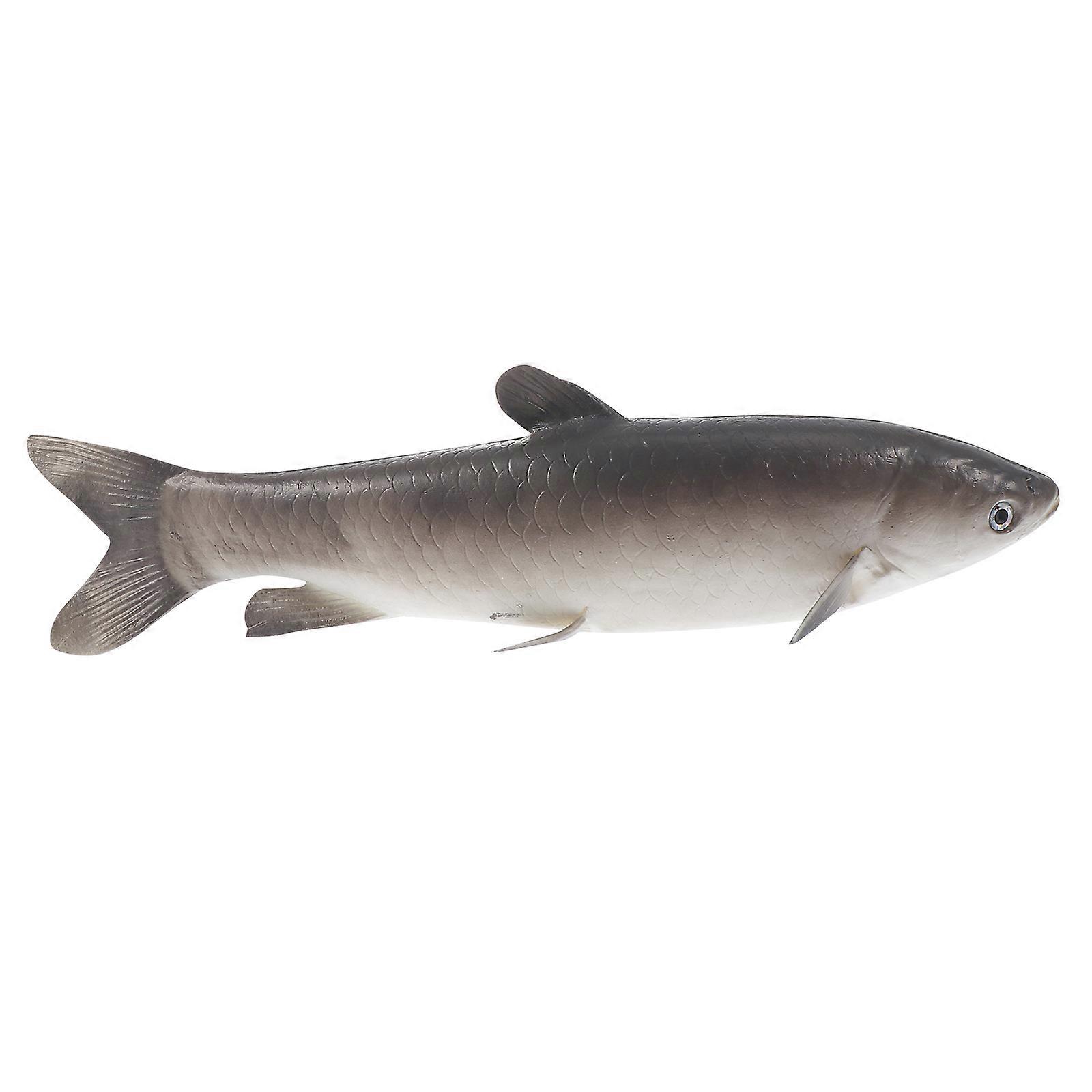 Simulation Fish Ornament for Decoration 1Pcs Grey PU Artificial Fish Plaything