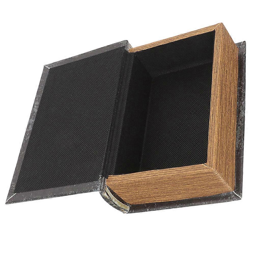 Fake Book Decoration Storage Box Rectangular Shape Synthetic Material 1Set
