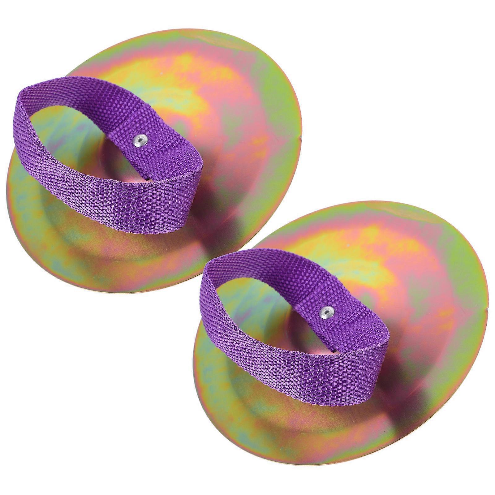 Hand Cymbals For Children Hand Cymbal Educational Tool For Education Round Shape 15.20X15.20X1.00CM 1 Pair