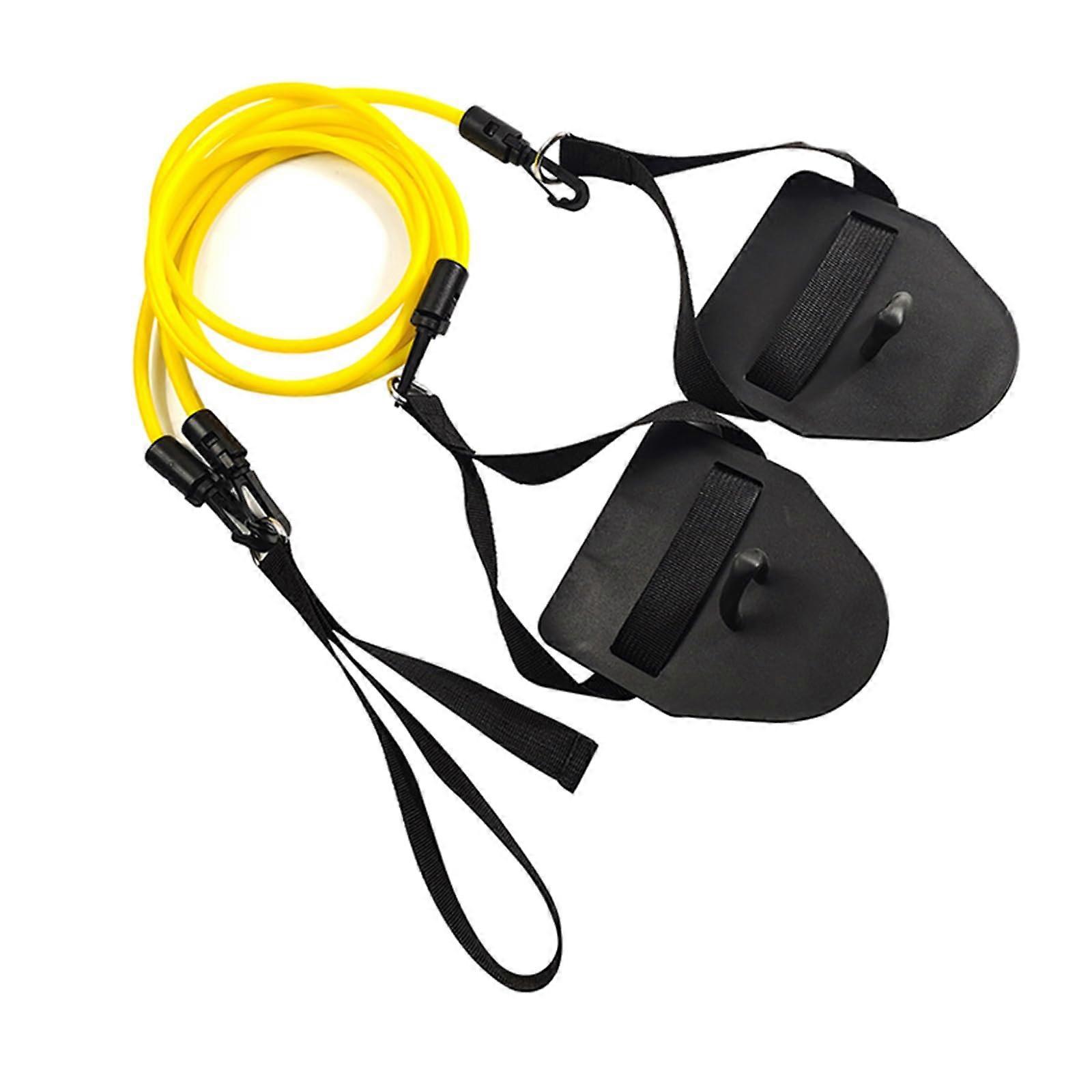 Swimming Resistance Bands Set For Training, Includes Swim Belt And Arm Bands, Adjustable One Size, Universal Fit
