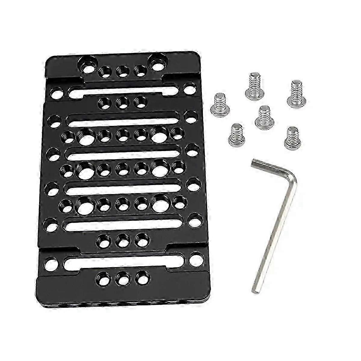 צלחת גבינה עם חורי חוט בגודל 1/4 אינץ' ו-3/8 אינץ' ו-4 תושבות נעליים קרות מובנות לשחרור מהיר