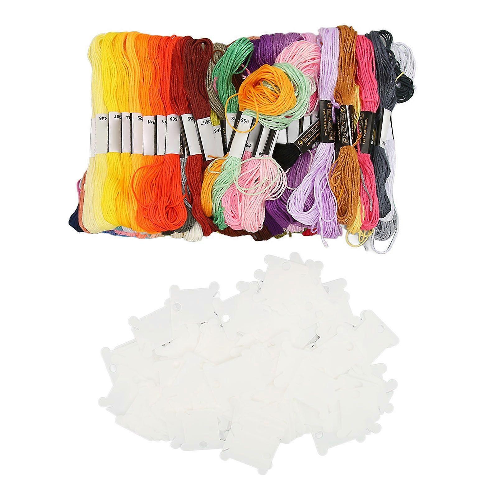 2025 Latest Model  100 Skeins Embroidery Floss Colorfast Smoothly Cross Stitch