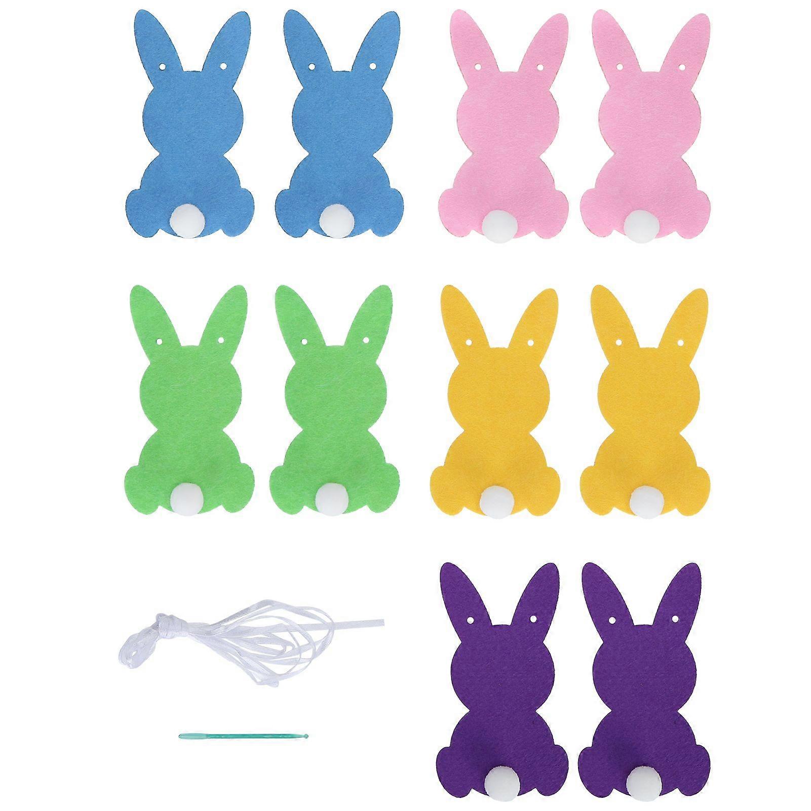 2025 أحدث لافتات نموذجية معلقة عيد الفصح الأرنب الديكور أقمشة غير منسوجة