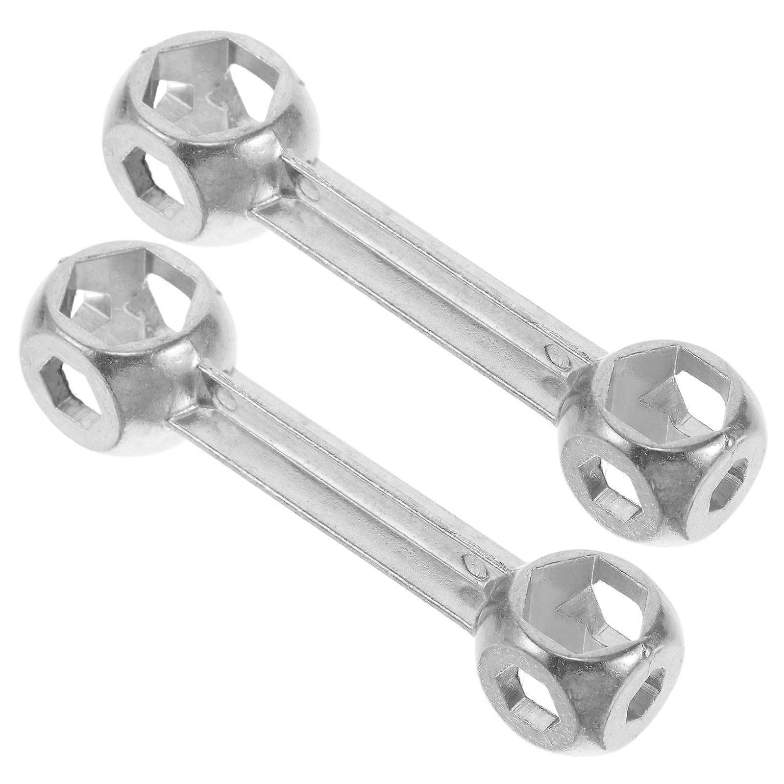 2pcs Multi Use Spanner Wrench for Bicycle Repair – Durable, Lightweight, and Versatile Bike Mechanic Tool for Easy Carrying and Various Repairs
