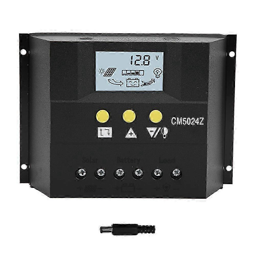 Solar Charge Controller PWM Charger Regulator with Temperature Sensor CM5024 12V24V50A