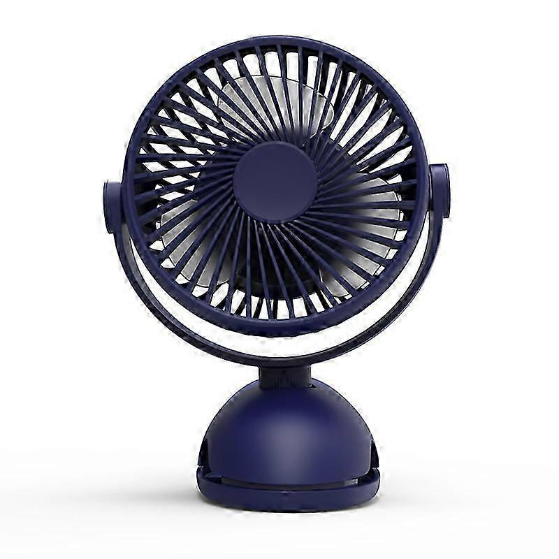USB Mini Rechargeable Desktop Clip Fan 360 Degree Rotatable With LED Display