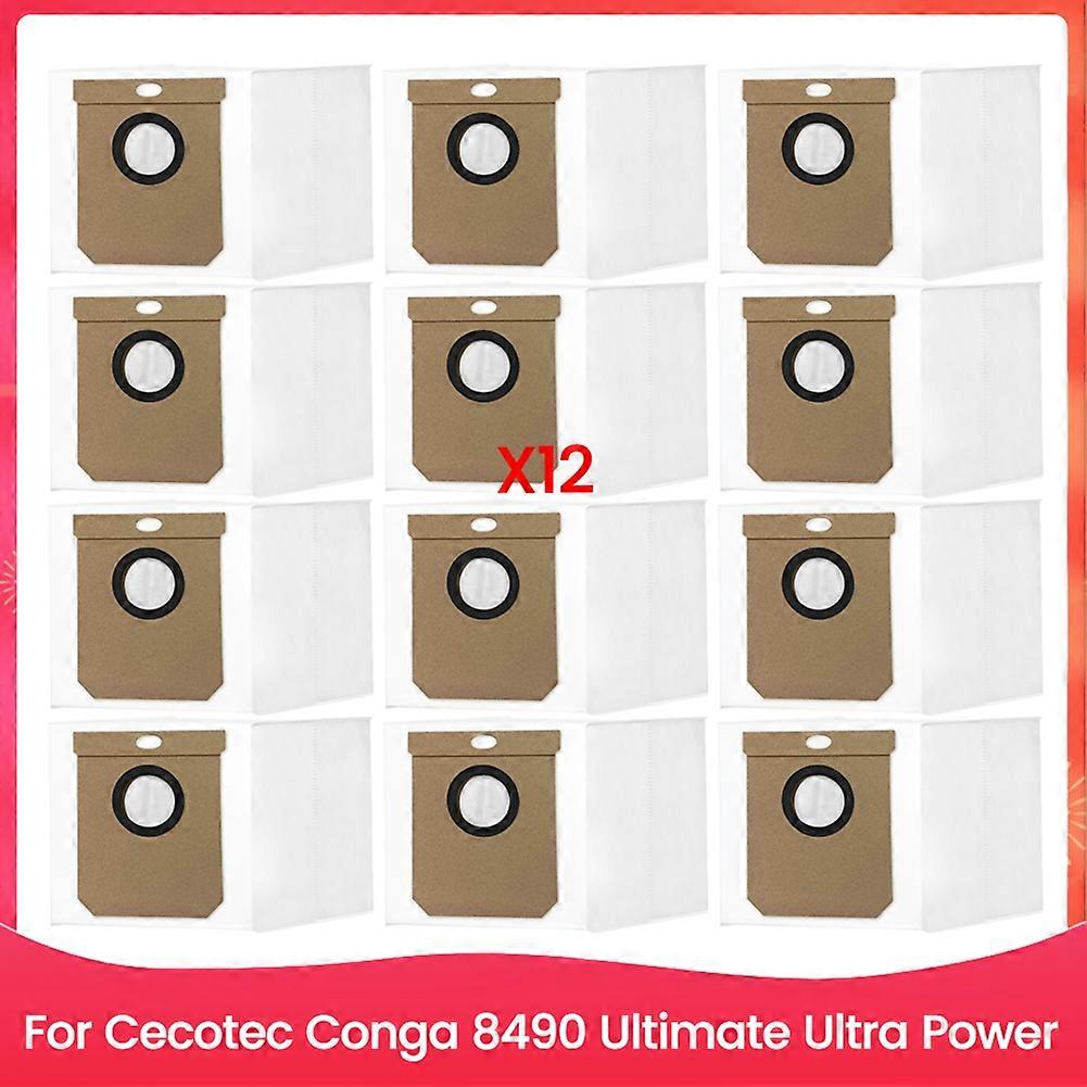 Dust Bag for Cecotec Conga 8490 Ultimate Ultra Power Spare Parts Dust Bag Household Cleaning Replacement Parts 12PCS