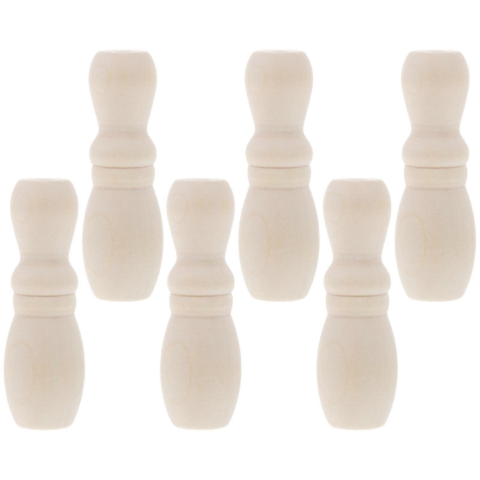 Wooden Blind Pull Cord Knobs 6pcs Set for Curtains & Blinds, Minimalist Home Decor Cord Tassels