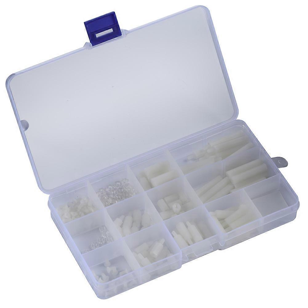 210 pcs Screws Kits Plastic Screws and Nuts with Storage Box Case for DIY Raspberry Pi 2/3