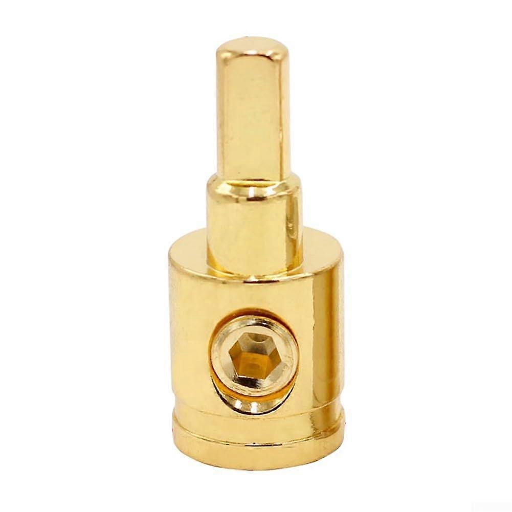 1/0 AWG to 4 Gauge Power Wire Reducer Setscrew Design Solid Pin Connector Zinc Alloy Gold-Coloured Material