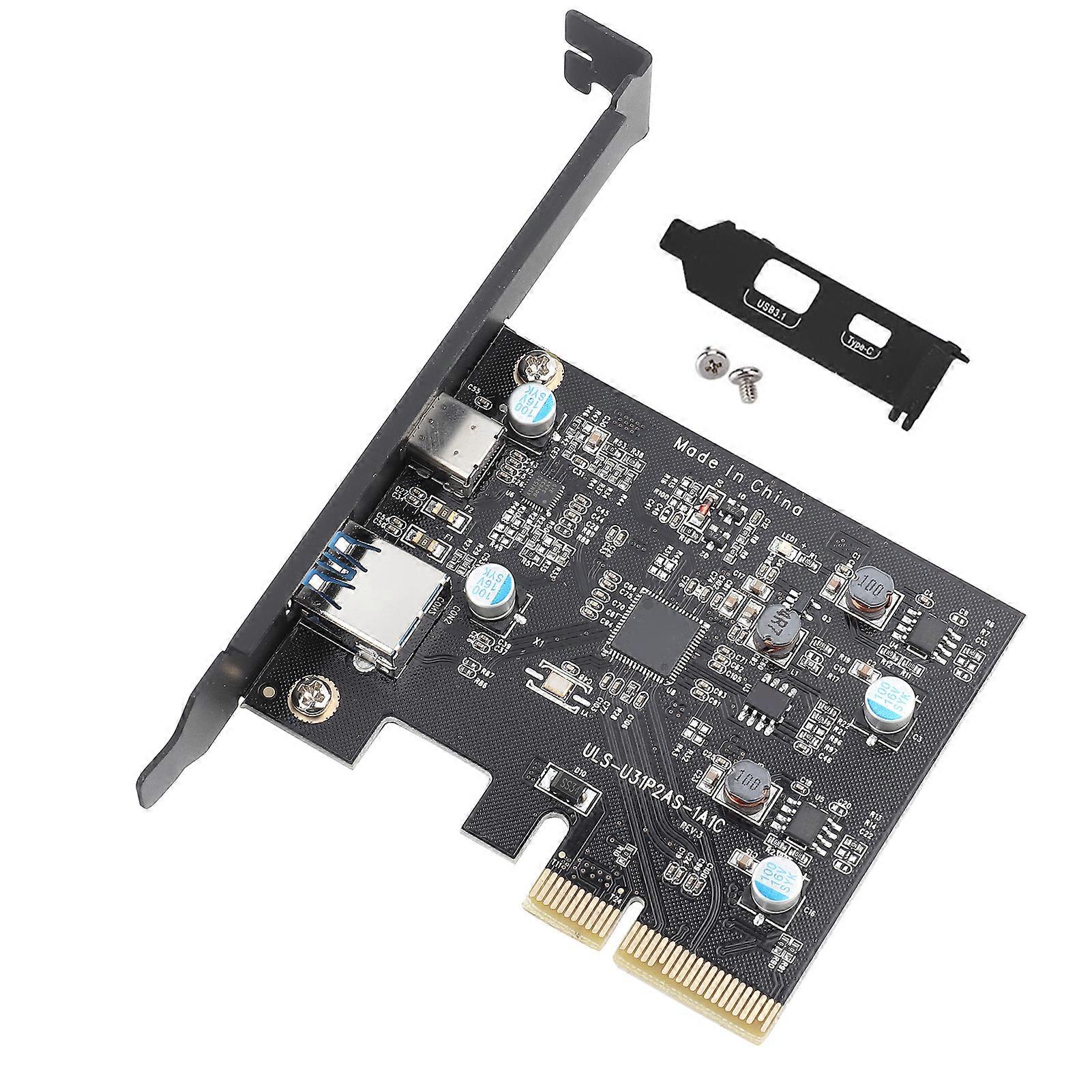 10Gbps Type A &amp; Type C Port PCI Expansion Controller Card Adapter