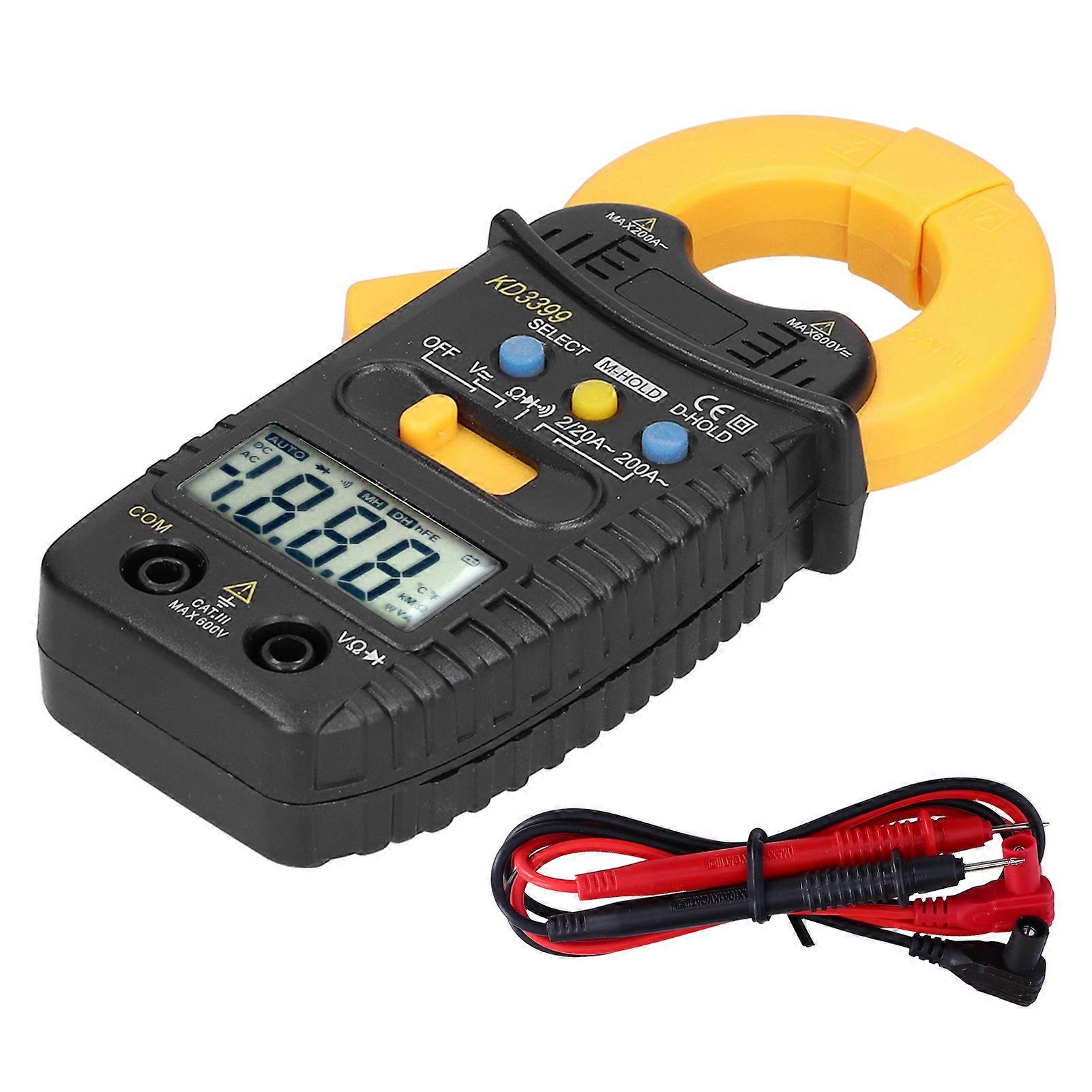 Multimeter Maximum Value Hold Auto Range Multi Function LCD Digital Display Safe Portable Clamp Meter