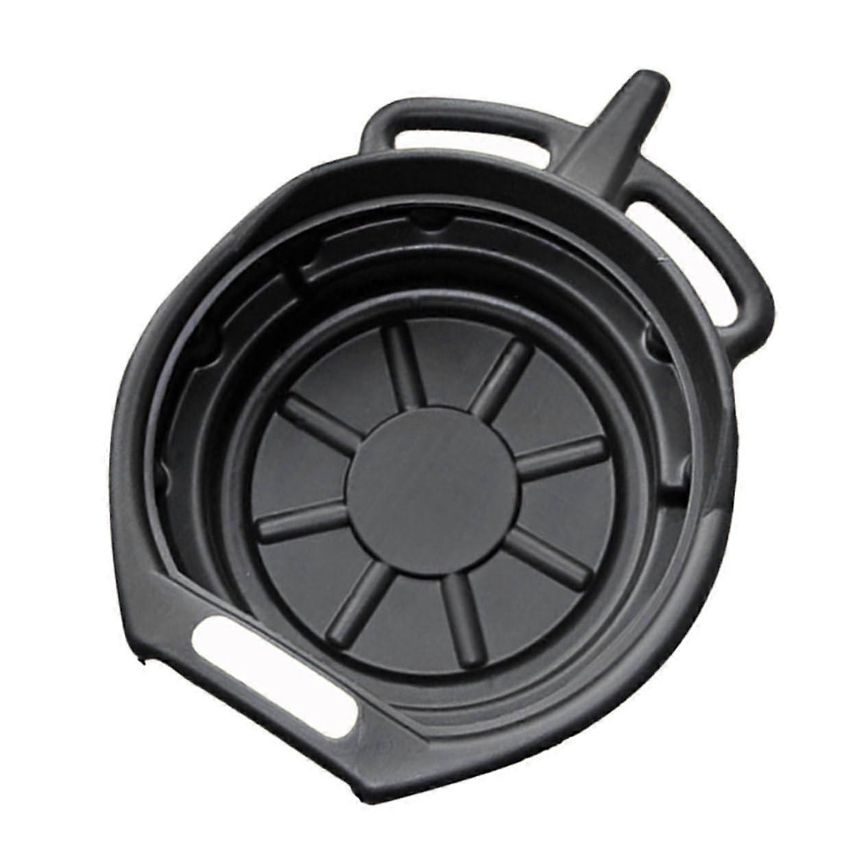 Oil Pan Bottom - Heavy-Duty Oil Drain Container, 15 Quart Capacity, Durable Plastic, Compatible with Most Vehicles